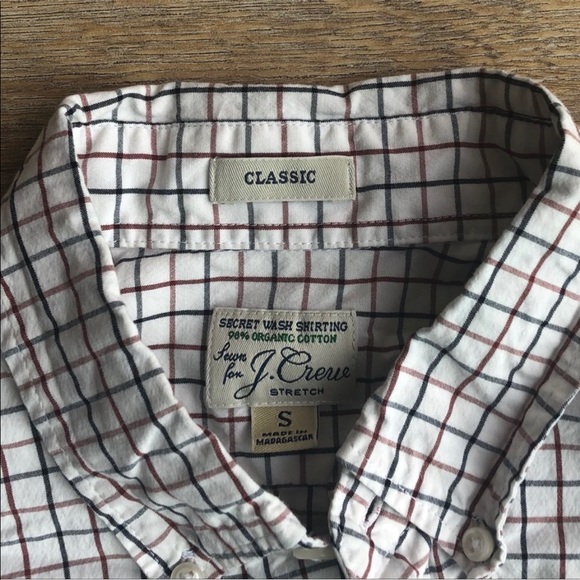 J. Crew Stretch Shirt in Tattersail Organic Cotton - Picture 6 of 8